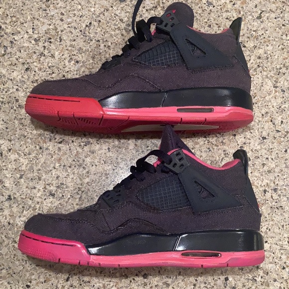 Nike Jordan 4 Retro Denim 2016 GS (487724-408) Grade School Size 6.5Y (8 women) - Picture 4 of 10